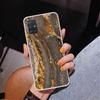 Fashion Gold Pink Geometric Marble Phone Case For Samsung Galaxy A52 A32 A22 A12 A51 A31 A50S A30S A20S A10S Note 20 Ultra 10 Pl
