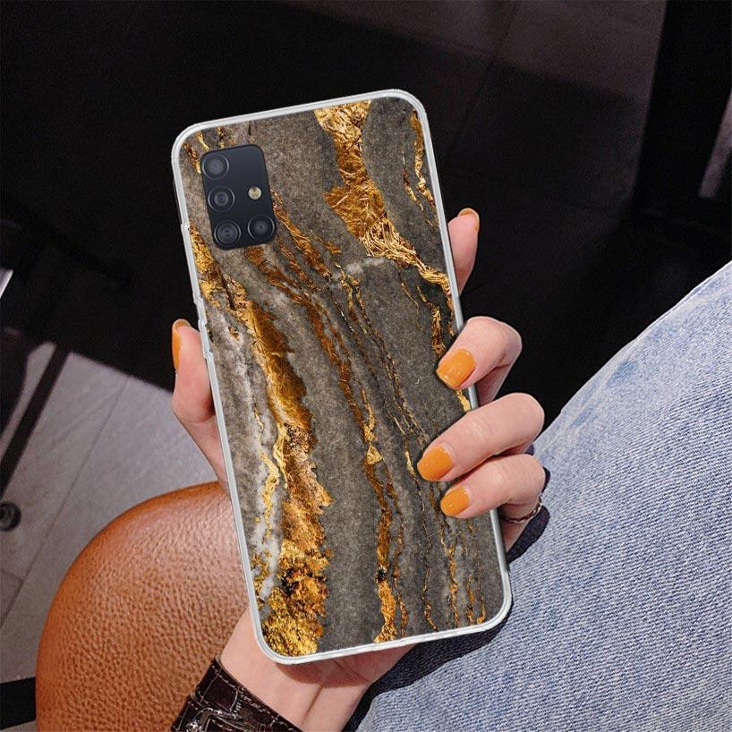 

Fashion Gold Pink Geometric Marble Phone Case For Samsung Galaxy A52 A32 A22 A12 A51 A31 A50S A30S A20S A10S Note 20 Ultra 10 Pl Samsung Note 20