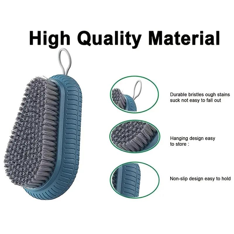 1 STÜCK Nagelreinigung Nagelbürste Haushaltswäschebürste Reinigungsbürste Weiche Borsten Schuhbürste Schuhputzwerkzeug Multifunktionale Bürste