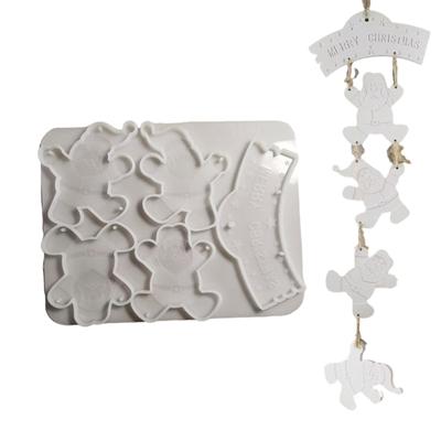 Easy Release Silicone Mold for Holiday Decoration Projects Christmas Tree Pendant Ornament Mould Jewelry Making Tools