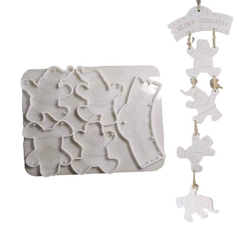 

Easy Release Silicone Mold for Holiday Decoration Projects Christmas Tree Pendant Ornament Mould Jewelry Making Tools 1