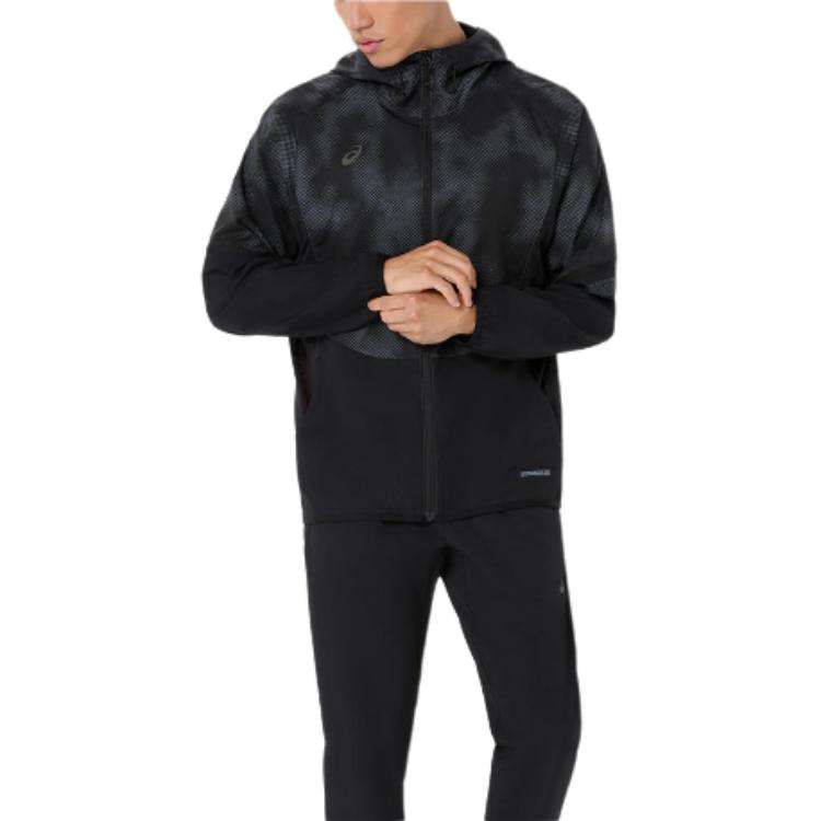 ASICS Jackets Unisex Black Hooded Moderate Other 2033C020-001 XL