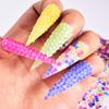 Round Resin Flat Bottom Drill Transparent Bottom Luminous Nail Drill Diy Mobile Phone Violent Bear Loose Diamond Accessories Accessories