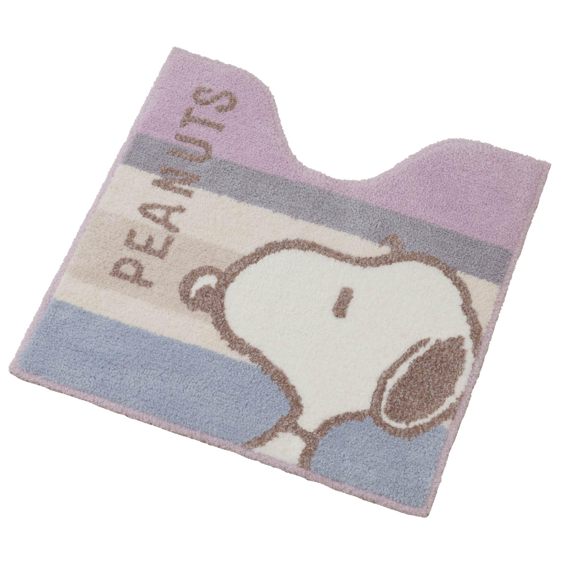 

Senko Snoopy Dull Pastel Toilet Mat, Approx. 58 x 60 cm, Pink, 76673