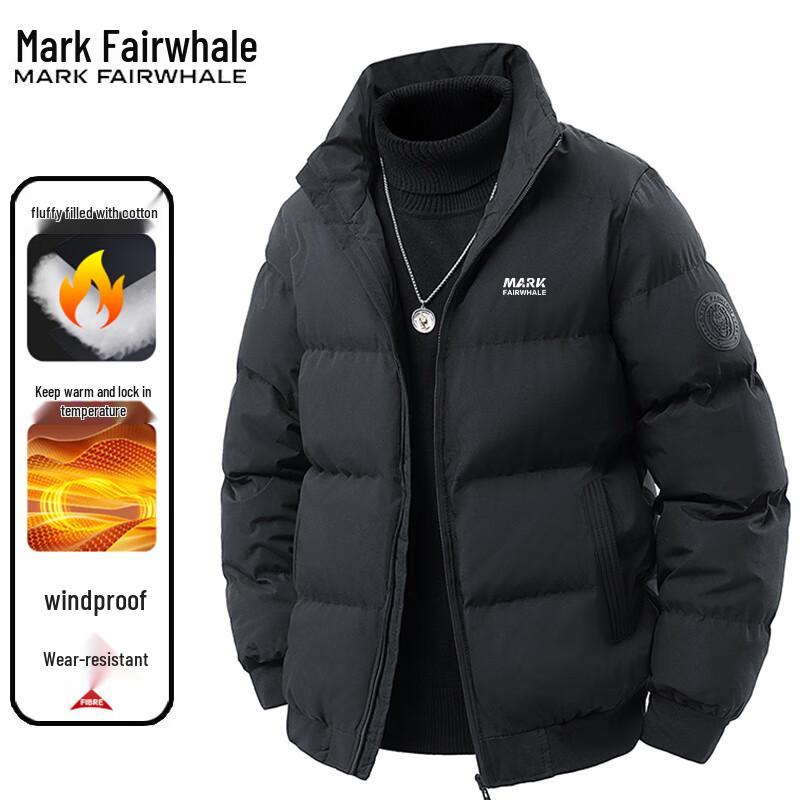 Mark Fairwhale Men's Stand Collar Thick Puffer Jacket