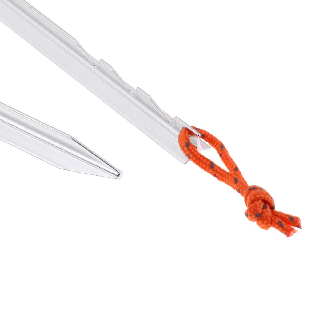 10Pcs Tent Pegs - 7inch Aluminum Alloy Ground Nails - Gardening Stakes Outdoor