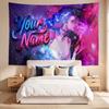 Rujinu (46) Custom Name Tapestry Wall Hanging Tapestry Wall Art Decor for Bedroom Living Room