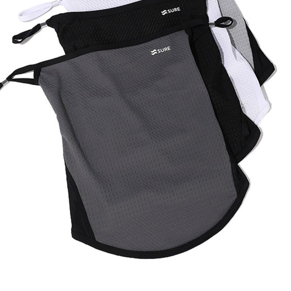 Sunshade Sunscreen Face Cover Solid Color UV Protection Veil Men's Sunscreen Face Mask  Gardening