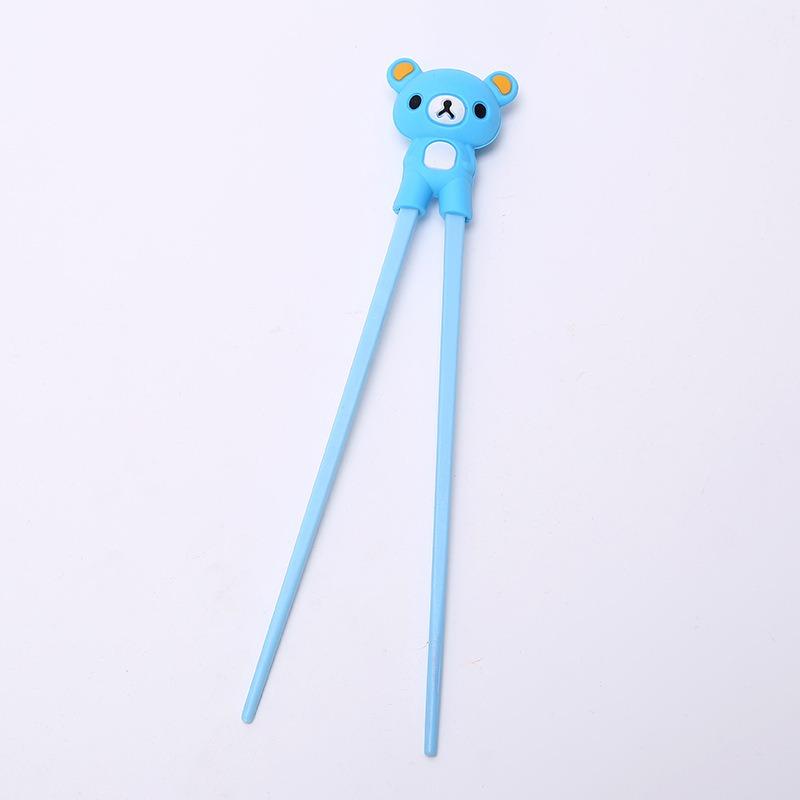 1pc Cute Bear Training Chopsticks for Kids Aids Sushi Sticks Children Chopsticks for Children Learner Helper Kids Favors KZ007