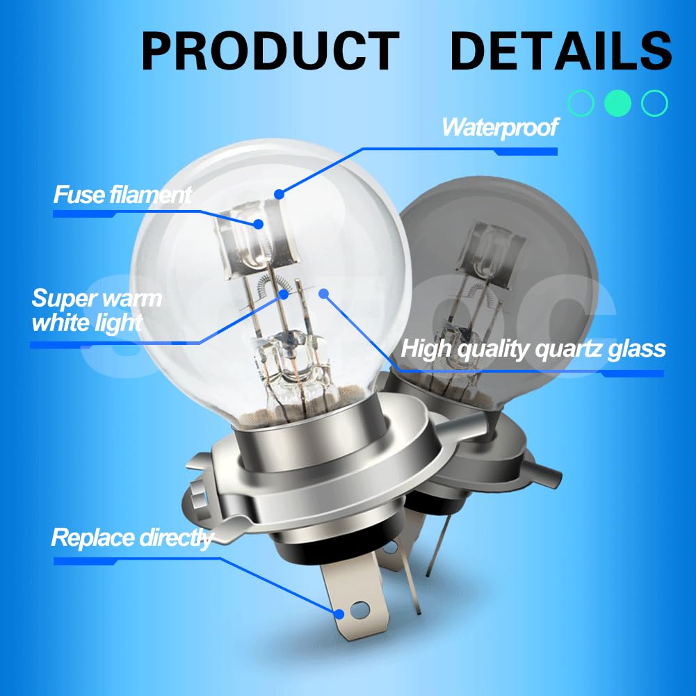 SOFOC H4 P43T 6V 45/40W Halogen Motorcycle Car Headlight Bulb