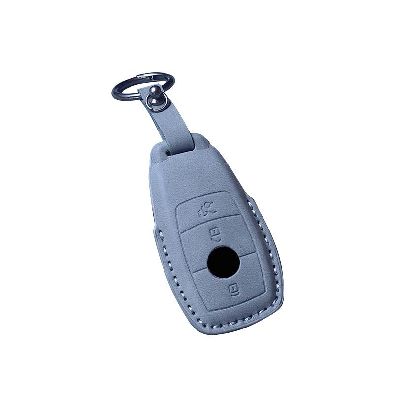 Car Remote Key Case Cover for Mercedes Benz A C E S G Class GLC CLE CLA GLB GLS W177 W205 W213 W222 X167 AMG Leather Accessories