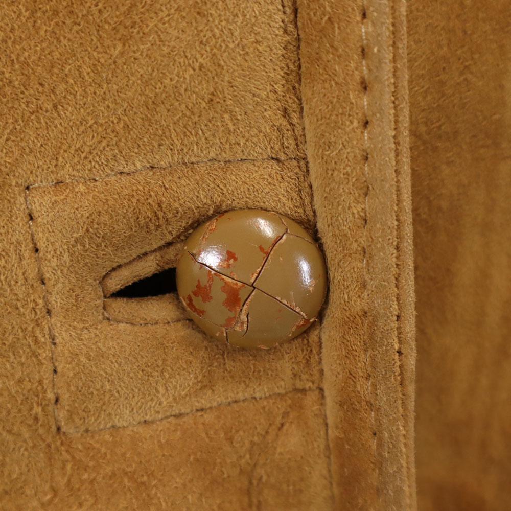 Shearling 80er Vintage Mouton Mantel 46 Braun Damen Gebraucht