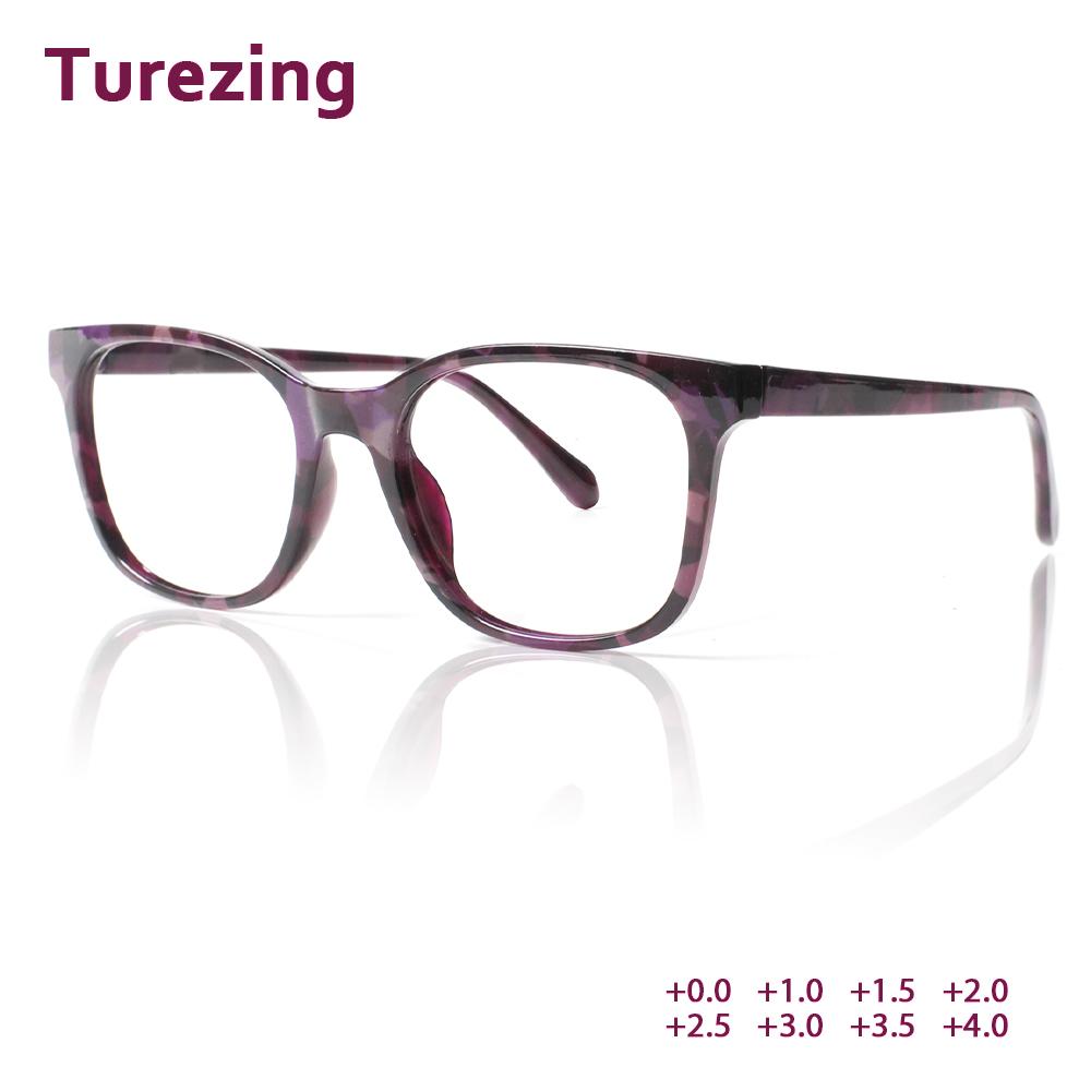TUREZING Flexible Spring Hinge Women Men Anti Blue Light Premium Grade Diopter Glasses Presbyopia Eyeglasses Reader Di+opter 0 To +40