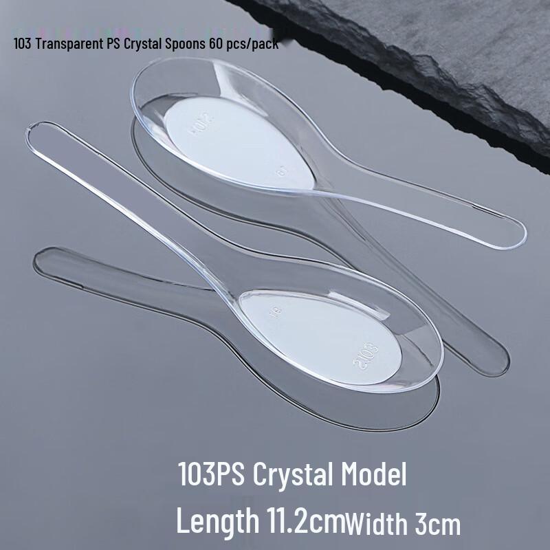 ZISIZ Disposable Plastic Spoons