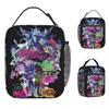 Deltarune Adventure Game Lunch Bag Retro Lunch Box Outdoor Picnic Portable Insulated Tote Food Bags For Men Oxford Cooler Bag