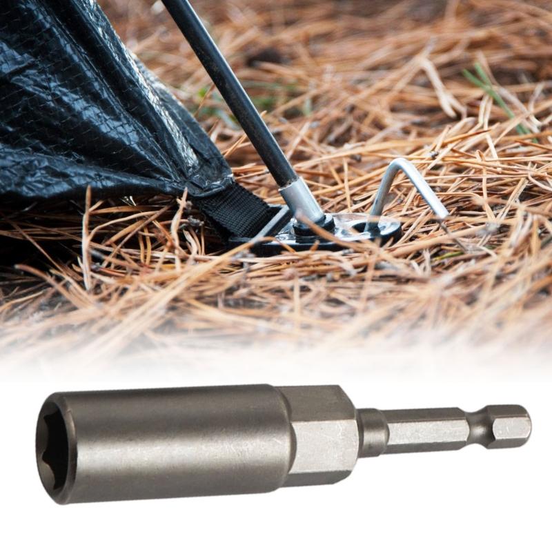 Universals Ice Anchors Tool Camping Tent Threaded Peg Portable Ice Shelter Stake Nails Practical Ice Anchors Tool Drill