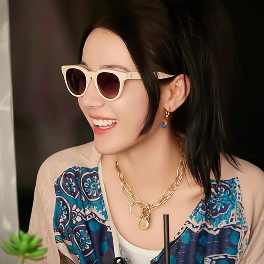 Sunglasses Women'S High-End Face-Showing Small Sunglasses Men'S Anti-Ultraviolet Polarized Sunglasses