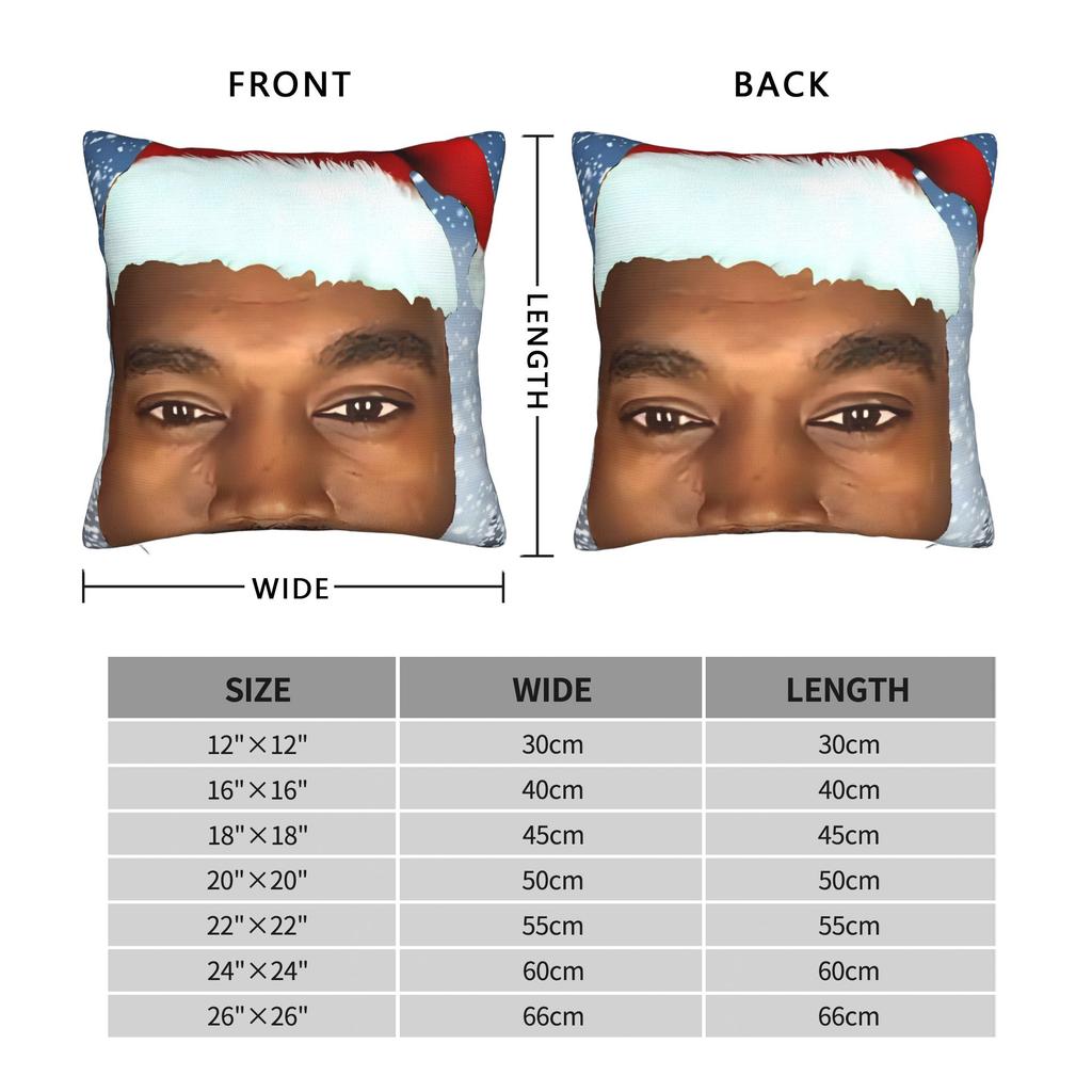 Kissenbezug Kanye Meme Weihnachten Vintage Kissenbezug für Sofa Schlafzimmer Heimdeko Kissenbezüge
