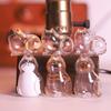 6PCS Pet Hair Storage Case - Plastic Kitten Figurine Clear Case for Pet Lovers. Portable Pet Loss Remembrance Gift.