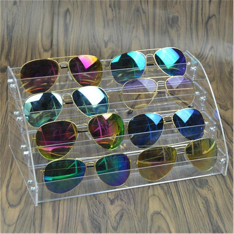 Transparent Multi-Layer Acrylic Sunglasses Storage & Display Rack