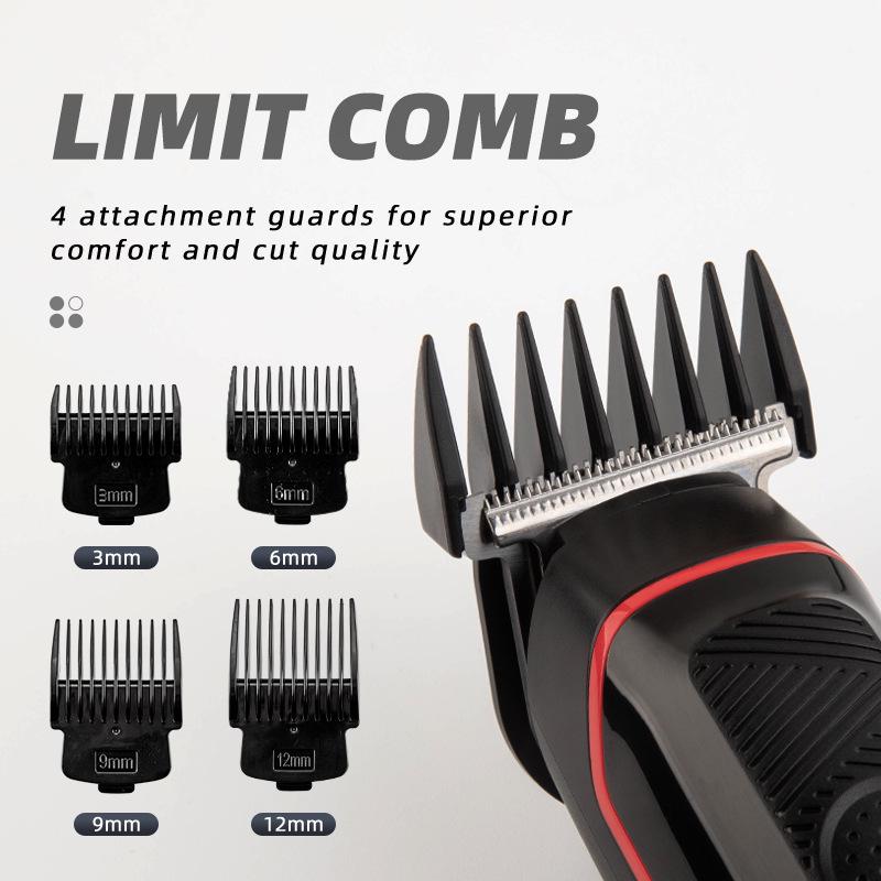 Five-in-One Electric Hair Clipper with Digital Display - Home Haircut and Shaving Set