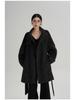 SRYS AME Women's Elegant Mid-Length Stand-Up Collar Wool Coat – Autumn/Winter