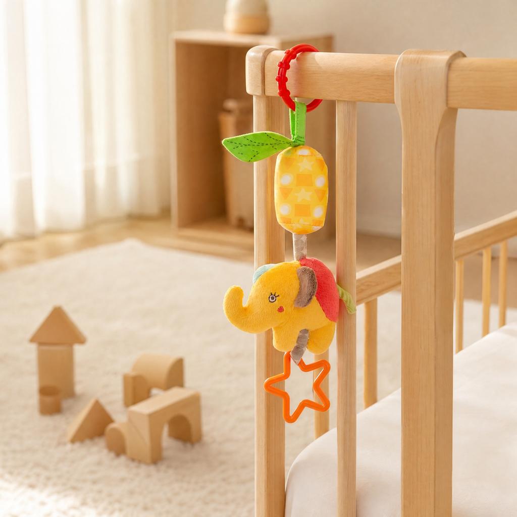 Baby Soothing Wind Stroller Toy for Sensory Play