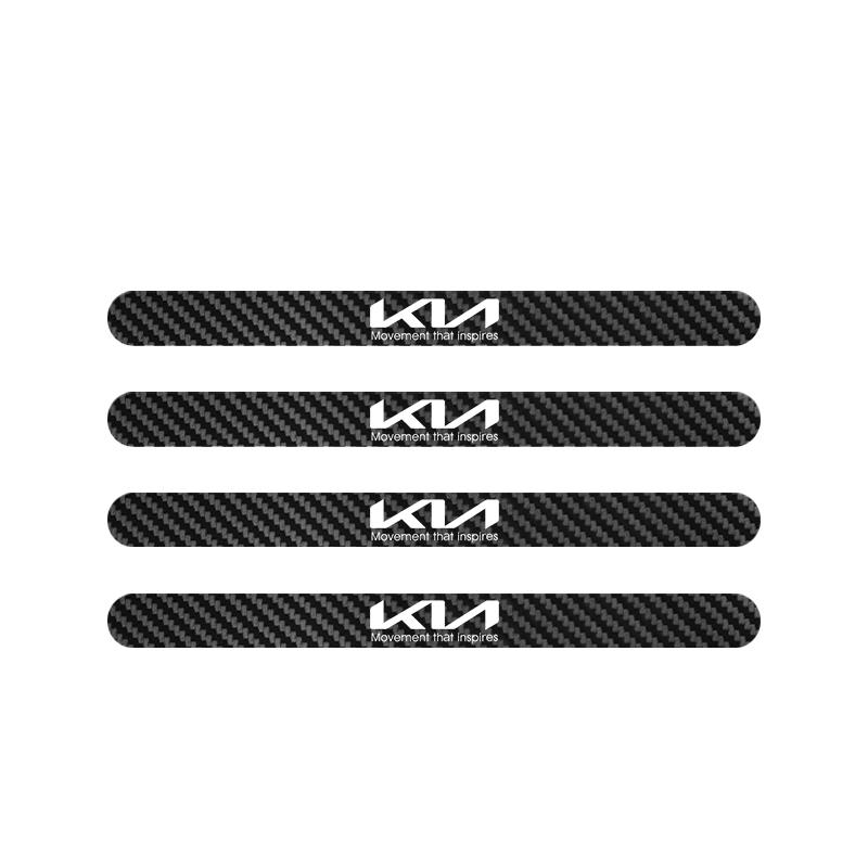 CNR2 Car Door Bowl Handle Protector with Car Sticker Door Sill Protector Stickers For Kia Rio Ceed Sportage Cerato Soul Picanto