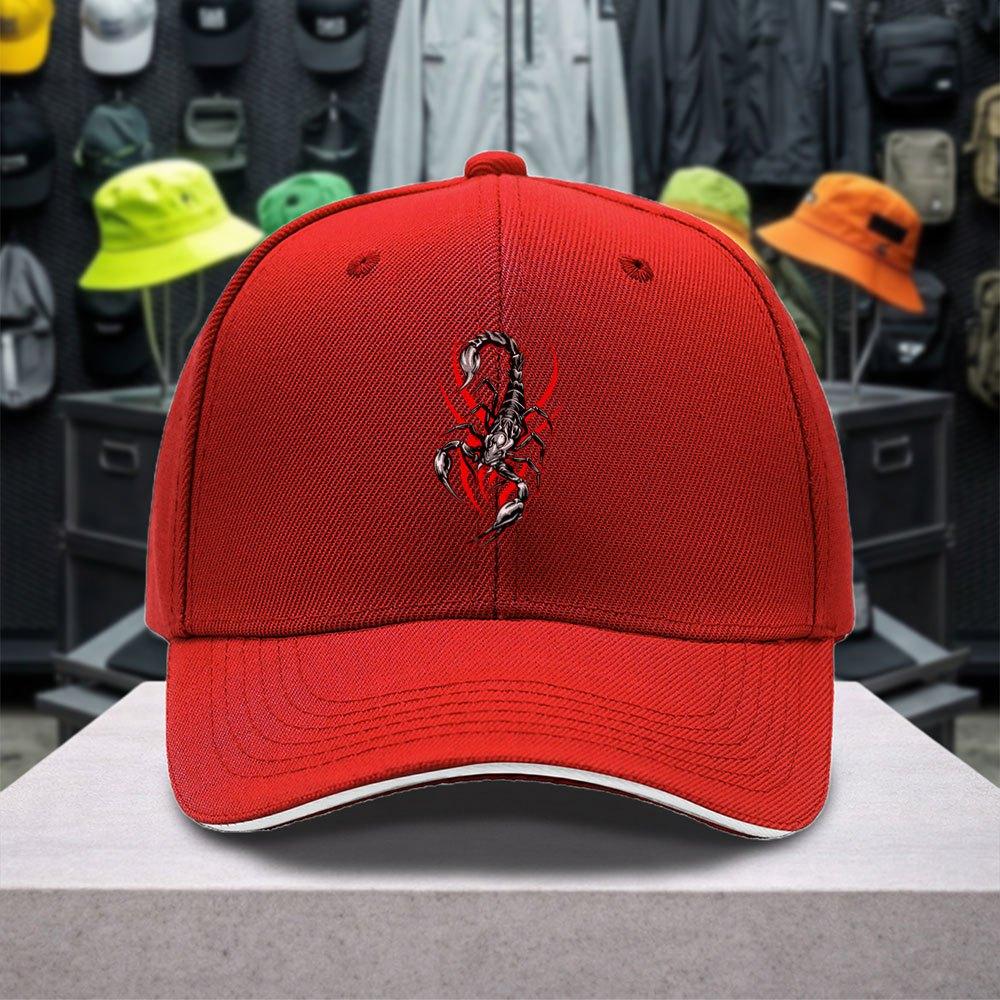 Scorpion Pattern Adjustable Baseball Cap Unisex Lightweight Outdoor Sports Casual Party Street Fashion Cap