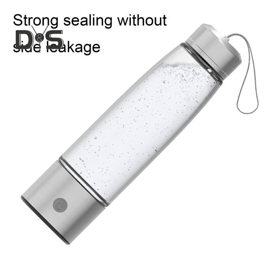 Hydrogen Water Bottle Generator 460ml Ion Membrane Electrolysis Tech 3 Min 2300+ PPB Hydro Water Cup Rechargeable Hydrogen Water Bottle Machine for