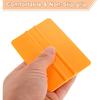 HARFINGTON 3pcs Vinyl Squeegee, 4-Inch Car Vinyl Film Scraper, Yellow, Rectangle