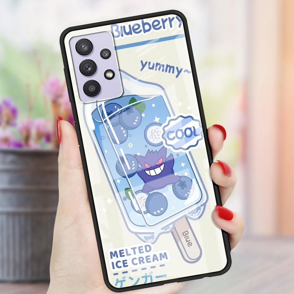 Skleněné pouzdro Pro Samsung Galaxy A52 A71 A50 A51 A70 A21s A31 A72 A10 A12 A30 A22 5G Kryt na telefon Pkemon