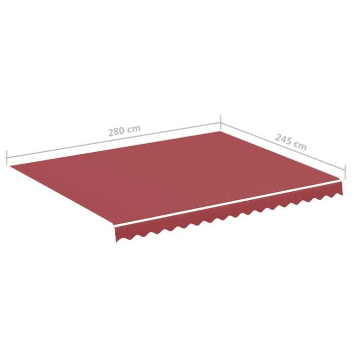 VidaXL Replacement Fabric for Awning Awning Canvas Replacement Fabric for Garden Patio Terrace Awning 311965