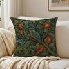 William Morris Bird Cushion Cover Breathable Organic Short Plush Cushion Covers Machine Washable Wrinkle-Resistant Soft Durable