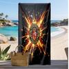 Spanien Fußball Druck Strandtuch Schnelltrocknend Super Saugfähig Weiches Badetuch für Schwimmen Strand Reisen Fan Souvenir Geschenk