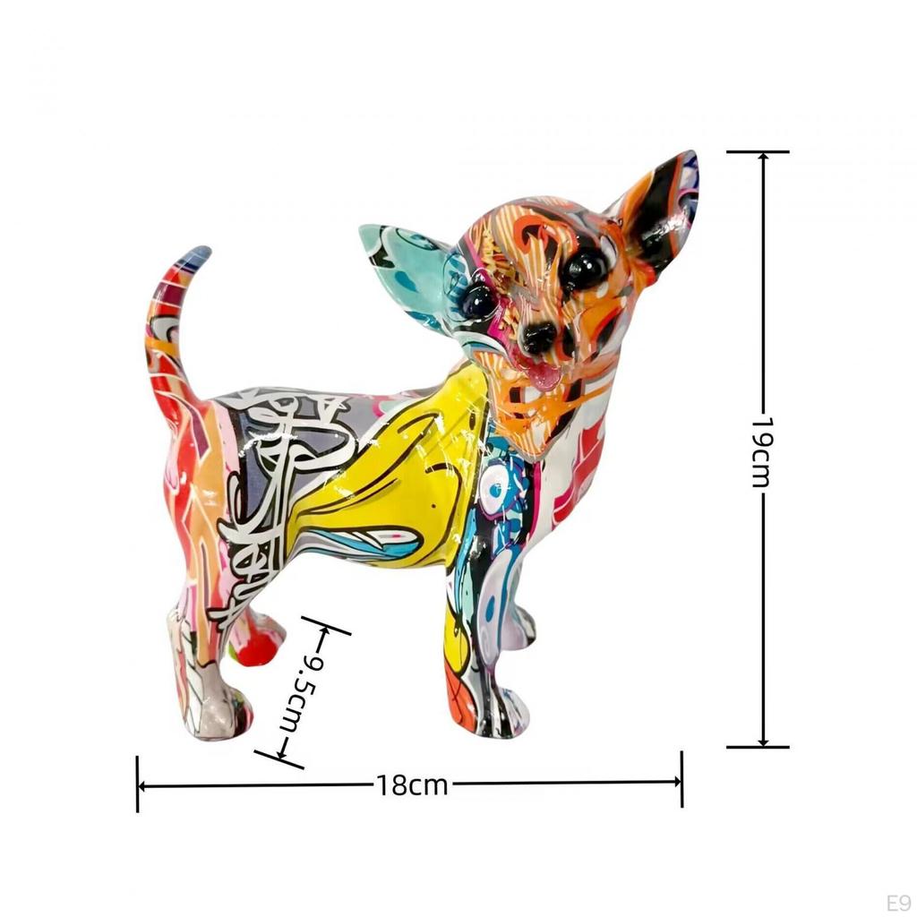 Chihuahua Resin Dog Sculpture for Home Decor