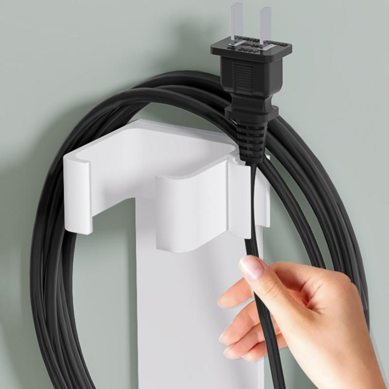 Multi Functional Wall Mount Hair Curling Iron Holder Adhesive Hair Straightener Storage Rack for Salon Vanity