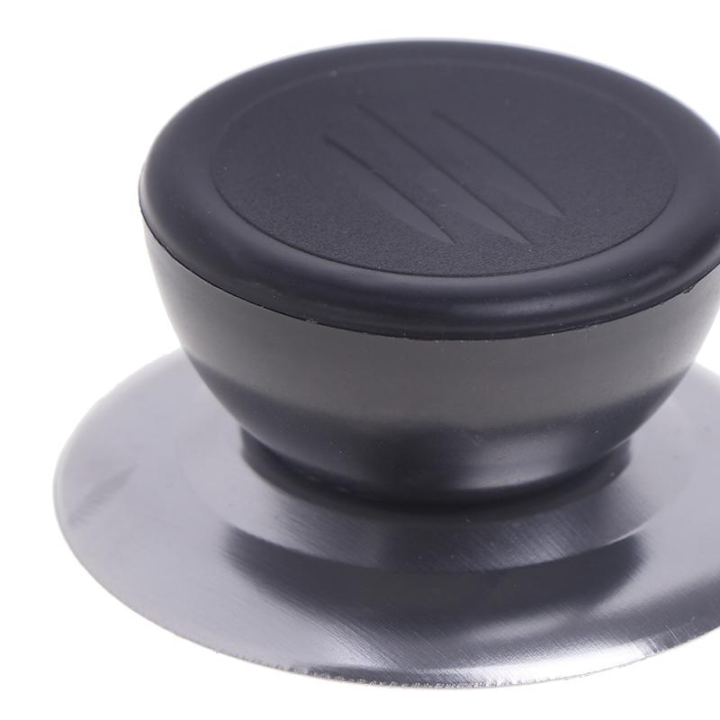 2*Universal Pot Lib Knobs Caps Wooden Heat-Resistant Cooking Pan Lid Covers Replacement Lifting Handle Kitchen Cookware Handgrip