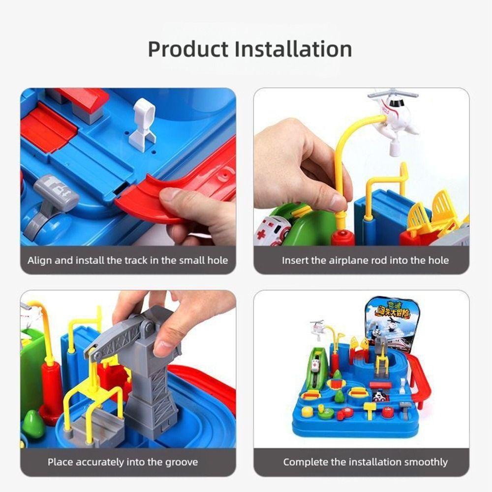 Inertia Coastdown Car Challenge Adventure Toy Plastic Track Adventure Game Funny Puzzle Game  Game