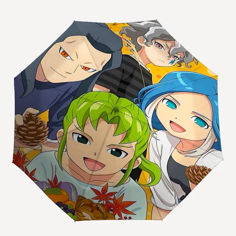 1pc Jujutsu Kaisen Characters Outdoor Umbrella - Automatic Opening/Closing, Portable 3-Fold Design with 8-Bone Iron Frame - Perfect Gift for Fans