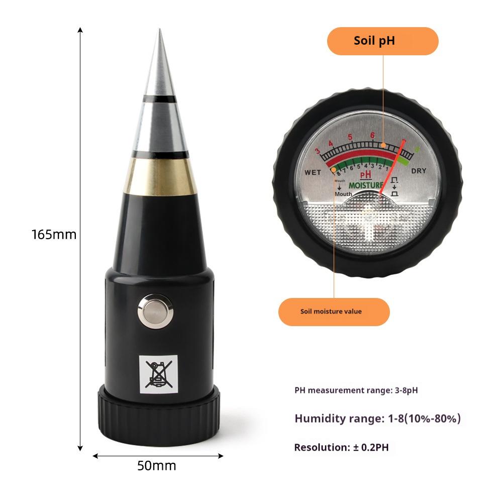 Soil Detector 2-In-1 Small Fertility Nutrient Moisture Monitoring Station Ph and Water Content Meter Tester