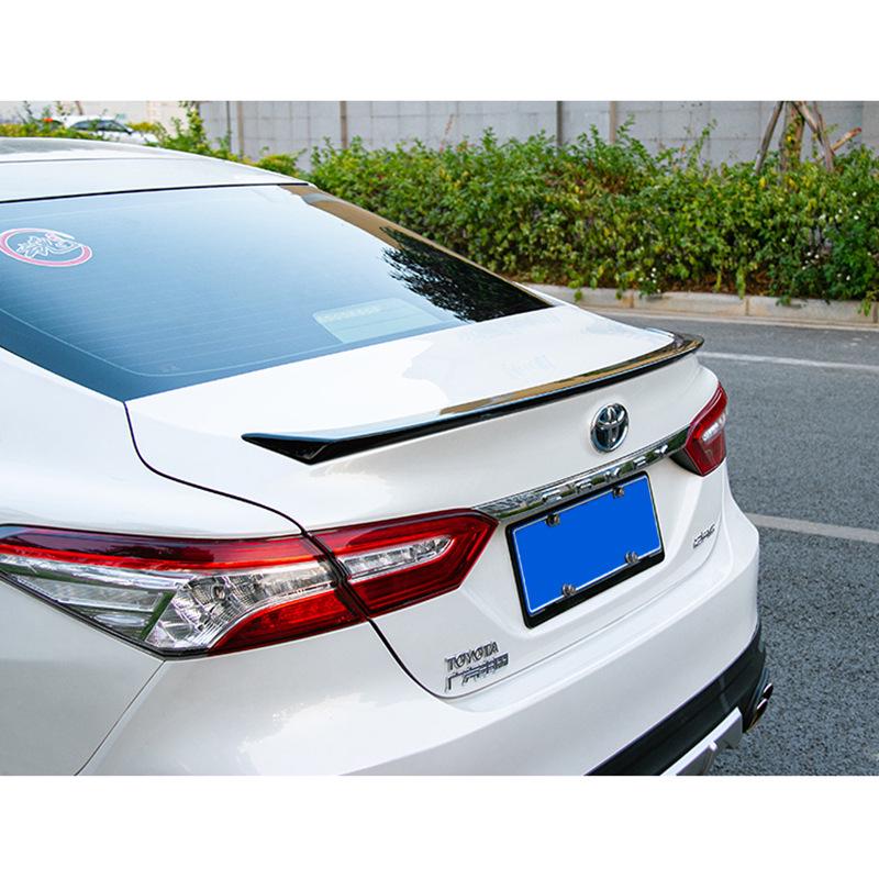 Original No-Drill Rear Spoiler for 18th Gen Toyota Camry - Exterior Trim Modification.