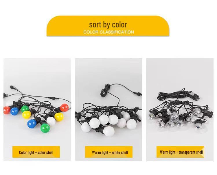 G50 Outdoor Waterproof Solar Globe String Lights for Camping, Courtyard, Awning, Tent & Decorative Atmosphere.