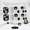 New Summer Foot Stickers Waterproof Beach Toe Nail Stickers Girls Simple Little Chrysanthemum Nail Stickers