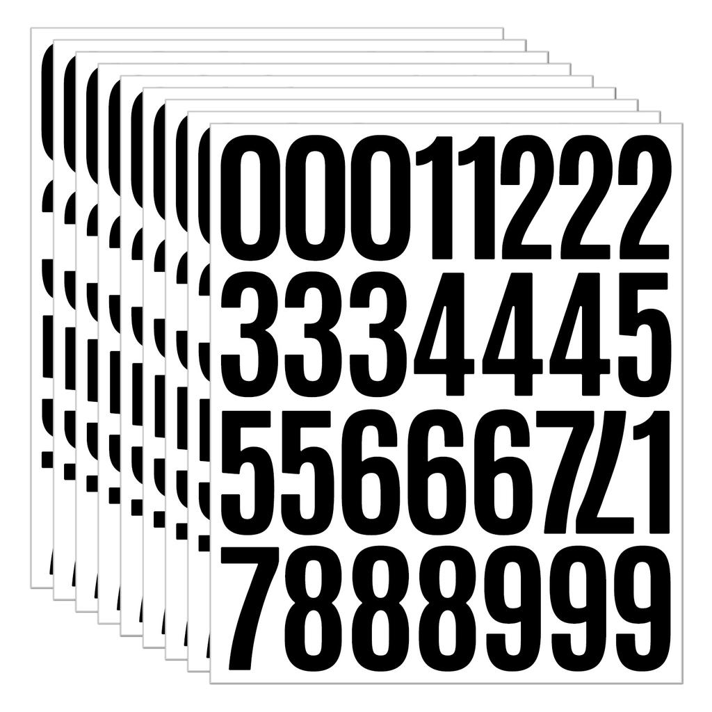 2-inch Digital Sticker Cut Die Self-adhesive Vinyl Vinyl Sticker Waterproof Number Identification Classification Digital Sticker