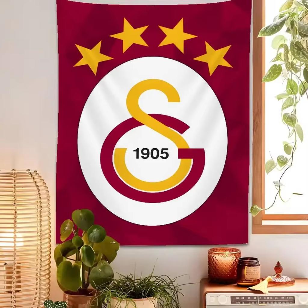 2026 Sports Team Logo Print Wall Tapestry Bold Club Emblem Tapestry For Fans Game Room And Casual Home Decor