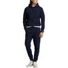 Polo Ralph Lauren Solid Color Letter Embroidered Drawstring Hooded Casual Sweatshirt Men Sweatshirt Blue 710926500-002