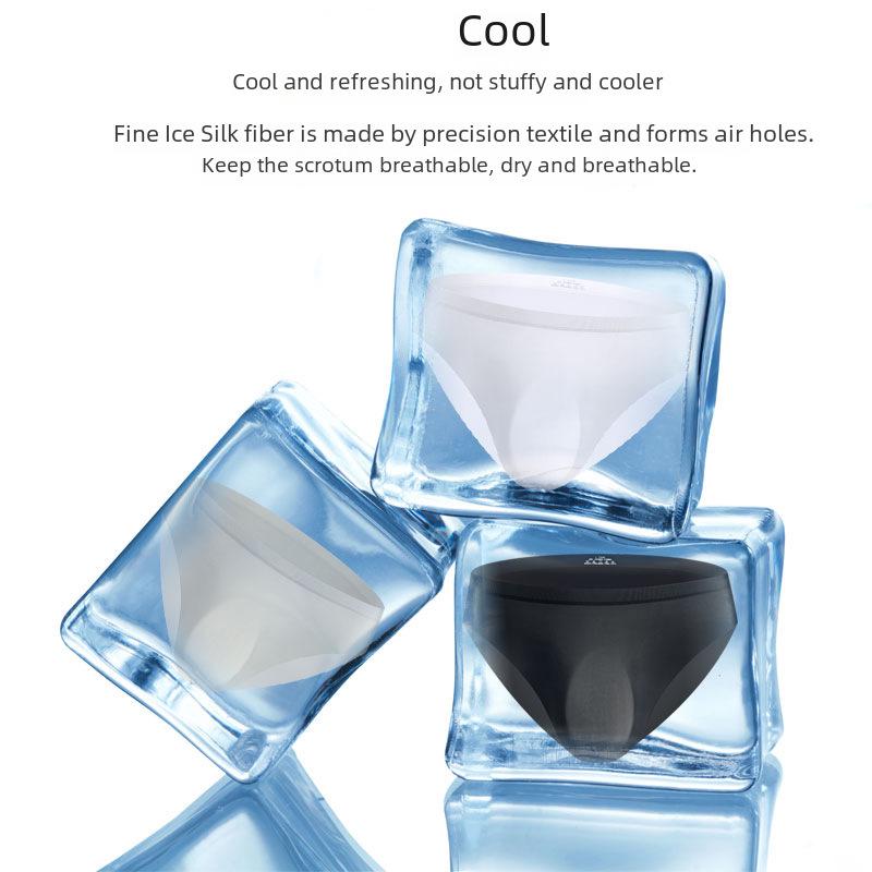 Men's Seamless Ice Silk Briefs - Sexy & Trendy Summer Wear