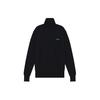 Ss24 Solid Color Jacquard Logo Turtleneck Sweater Women Sweater Black WD-KT0-24-614-W-BK