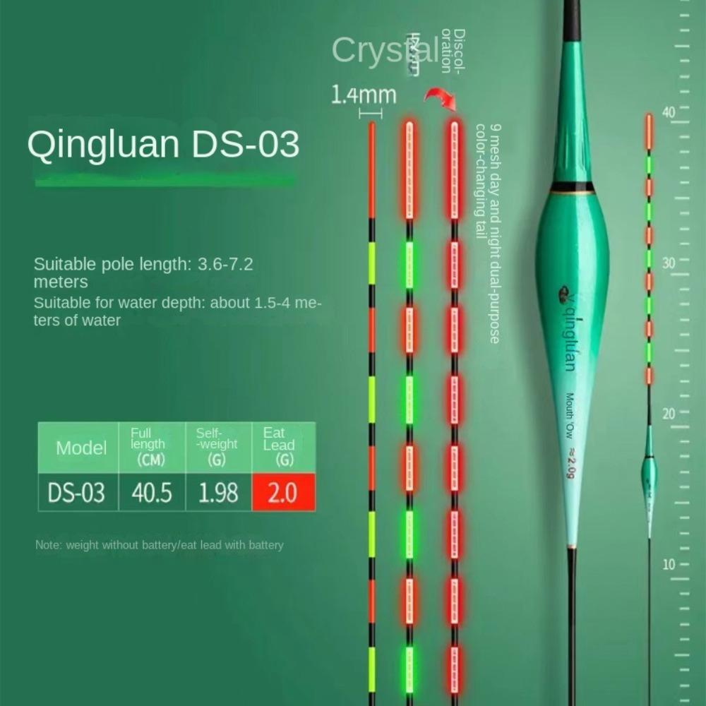 2025 New Fishing Float Gravity sensing chip Electric Floaters Smart Bite Hook Color Change Color LED Luminous Bobbers